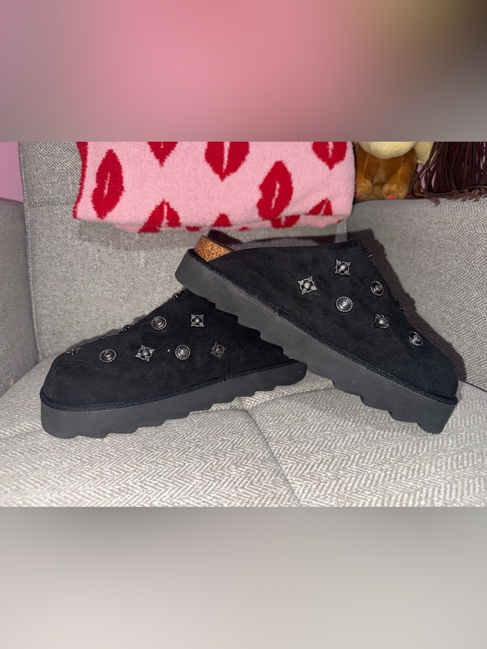 Outwoods Black Sunday Studded Clogs - Picture 8 of 10